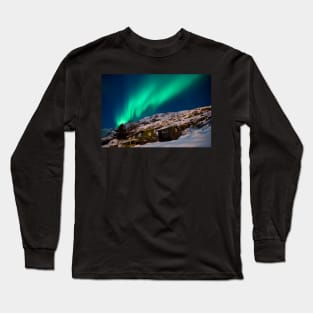 Auroraborealis (Northern Lights) in Ersfjordbotn, Norway Long Sleeve T-Shirt